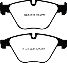 Cargar imagen en el visor de la galería, EBC 10+ BMW 535i 3.0 Turbo (F10) Greenstuff Front Brake Pads