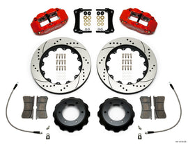 Wilwood Narrow Superlite Red 6R Front Kit 14in Drilled Rotor w/ Lines 05-15 Toyota Tacoma