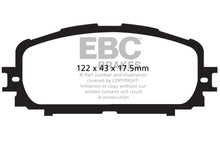 Cargar imagen en el visor de la galería, EBC 12+ Toyota Yaris 1.5 Greenstuff Front Brake Pads