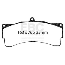 Cargar imagen en el visor de la galería, EBC Racing AP Racing CP6080 CP6210D54 25mm Front RP-1 Race Brake Pads