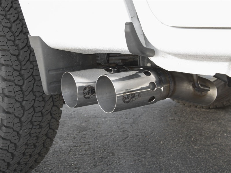 aFe Rebel Series DPF-Back 3in Side Exit SS Exhaust w/ IC Polished Tips 2016 GM Colorado/Canyon 2.8L