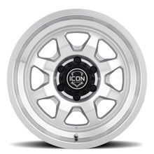 Load image into Gallery viewer, ICON Nuevo 17x8.5 / 6x5.5 / 25mm / 5.75in BS Silver Machined Wheel