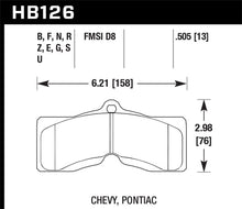 Cargar imagen en el visor de la galería, Hawk 65-82 Chevrolet Corvette Blue 9012 Race Front/Rear Brake Pads