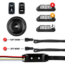 Cargar imagen en el visor de la galería, XK Glow ATV UTV Pro DOT Street Legal Conversion Signal/ Horn Kit- 2 White 6 Red 6 Amber Pods