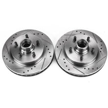 Cargar imagen en el visor de la galería, Power Stop 98-02 Chevrolet Camaro Rear Evolution Drilled &amp; Slotted Rotors - Pair