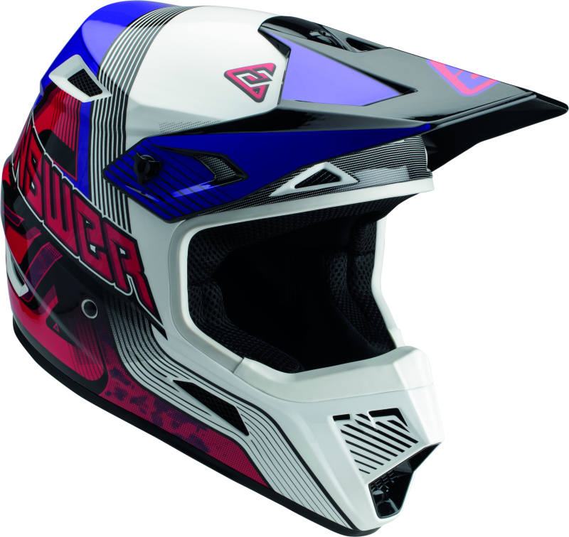 Answer AR1 Vendetta Helmet Red/White/Purple Youth - Medium