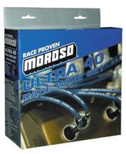 Cargar imagen en el visor de la galería, Moroso Chevrolet Small Block Ignition Wire Set - Ultra 40 - Unsleeved - Non-HEI - Over Valve - Black