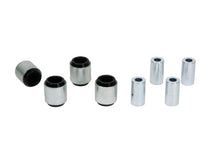 Cargar imagen en el visor de la galería, Whiteline 15-18 BMW M3 Rear Control Arm Lower Rear Inner &amp; Outer Bushing Kit