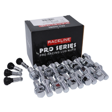 Cargar imagen en el visor de la galería, Raceline 12x1.5 28mm Chrome Lug Bolts (Set of 20)