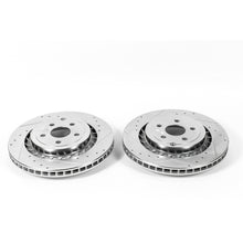 Cargar imagen en el visor de la galería, Power Stop 15-17 Chevrolet SS Rear Evolution Drilled &amp; Slotted Rotors - Pair