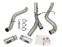 Cargar imagen en el visor de la galería, aFe ATLAS 4in DPF-Back Alum Steel Exhaust System w/Dual Exit Polished Tip 2017 GM Duramax 6.6L (td)