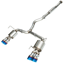 Cargar imagen en el visor de la galería, AWE Tuning 2015+ VA WRX Sedan Touring Edition Exhaust - Vapor Blue Quad Tips