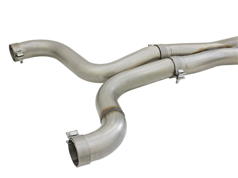 aFe MACHForce XP 3in 304 SS Axle-Back Exhaust Dual Exhaust (NPP) w/ Black Tips 16-17 Camaro SS V8