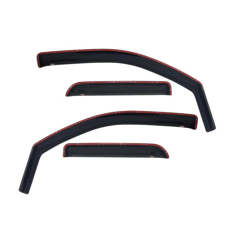 Westin 2007-2014 Chevy Silverado 2500/3500 Extended Cab In-Channel Wind Deflector 4pc - Smoke