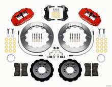 Cargar imagen en el visor de la galería, Wilwood Narrow Superlite 6R Front Hat Kit 12.88in Red 2013-Up Ford Focus ST w/ Lines