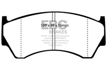 Cargar imagen en el visor de la galería, EBC 95-97 Nissan Sentra 1.6 Redstuff Front Brake Pads