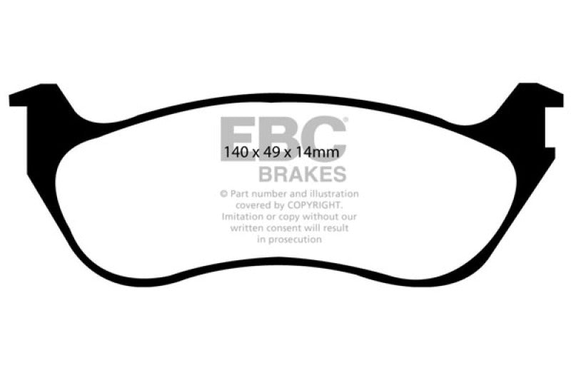 EBC 02-05 Ford Explorer 4.0 2WD Yellowstuff Rear Brake Pads