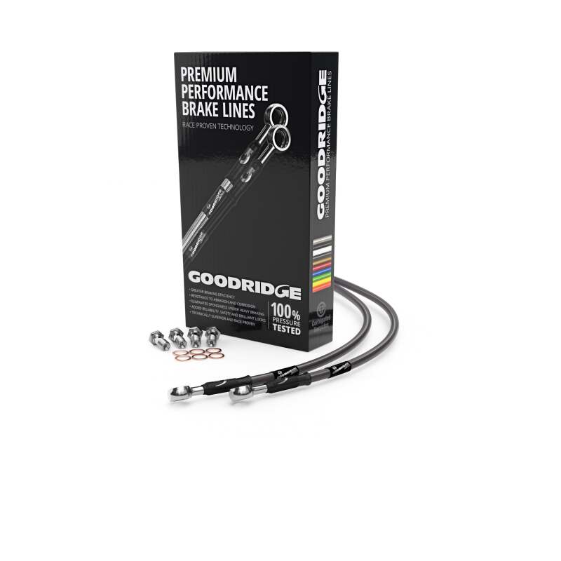 Goodridge 88-96 Yamaha FJ1200 Non A/Dive Carbon Rear SS Brake Lines