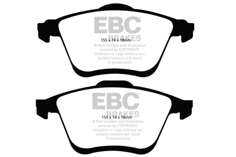 EBC 06-09 Mazda 6 2.3 Turbo (Mazdaspeed) Ultimax2 Front Brake Pads