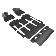 Cargar imagen en el visor de la galería, 3D MAXpider 21-24 Toyota Sienna 7-Seat Kagu 1st, 2nd, &amp; 3rd Row Floormats - Black