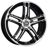Enkei FD-05 16X7 5x100 50mm Offset 72.62mm Bore Black Machined Wheel (MOQ 40)