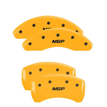 Load image into Gallery viewer, MGP 2 Caliper Covers Engraved Front MGP Yellow Finish Black Characters 2005 Toyota Tundra