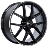 BBS CI-R 20x8.5 5x114.3 ET40 Satin Black Polished Rim Protector Wheel -82mm PFS/Clip Required