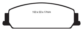 EBC 08-10 Pontiac G8 3.6 Bluestuff Front Brake Pads