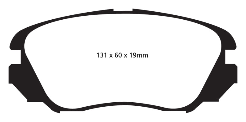 EBC 10+ Buick Allure (Canada) 3.0 Yellowstuff Front Brake Pads