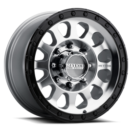 Method MR315 17x8.5 +25mm Offset 8x180 BP 130.81mm CB Machined Wheel - Gloss Black Lip