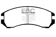 Load image into Gallery viewer, EBC 86-87 Nissan Pulsar NX 1.6 SE Redstuff Front Brake Pads