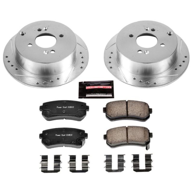 Power Stop 06-07 Hyundai Accent Rear Z23 Evolution Sport Brake Kit