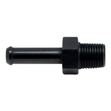 Cargar imagen en el visor de la galería, DeatschWerks 1/8in NPT Male Thread 1/4in Hose Barb - Anodized Matte Black