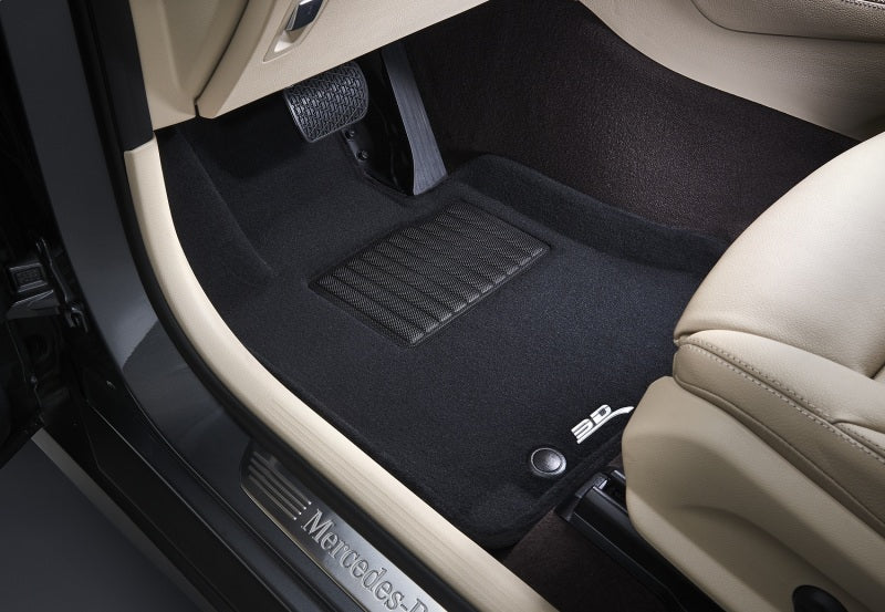 3D MAXpider 12-23 Dodge Durango 5-Seat Elegant Black R1 R2 (2 Posts On Front Passenger Floor)