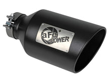 Cargar imagen en el visor de la galería, aFe Power MACH Force-Xp 409 Stainless Steel Clamp-on Exhaust Tip Black