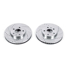 Cargar imagen en el visor de la galería, Power Stop 08-14 Cadillac CTS Front Evolution Drilled &amp; Slotted Rotors - Pair