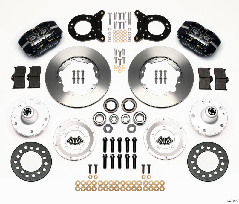 Wilwood Dynapro Dust-Boot Front Kit 11.00in 1965-1969 Mustang Disc & Drum Spindle