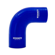 Load image into Gallery viewer, Mishimoto Silicone Reducer Coupler 90 Degree 2.25in to 2.5in - Blue