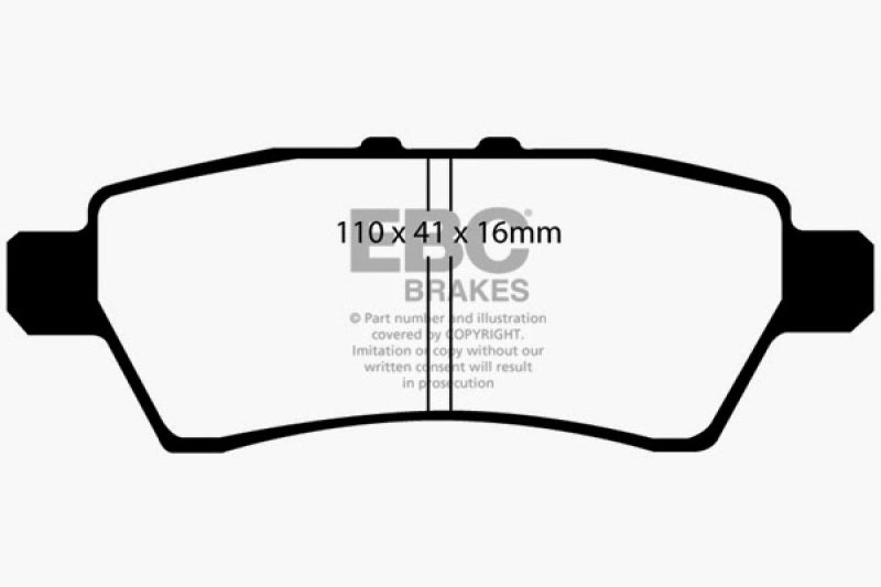 EBC 05-12 Nissan Pathfinder 4.0 Ultimax2 Rear Brake Pads