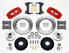 Cargar imagen en el visor de la galería, Wilwood AERO6 Front Hub Kit 14.00-Red Chevy C-10 60-87 CPP Drop Spindle