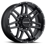 Raceline 931B Injector 16x8in / 8x165.1 BP / 0mm Offset / 125.2mm Bore - Satin Black Wheel