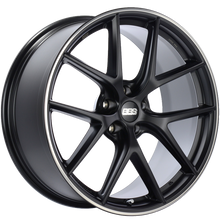 Cargar imagen en el visor de la galería, BBS CI-R 20x9.5 5x120 ET40 Satin Black Polished Rim Protector Wheel -82mm PFS/Clip Required