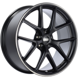 BBS CI-R 20x10 5x112 ET45 Satin Black Polished Rim Protector Wheel -82mm PFS/Clip Required