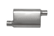 Cargar imagen en el visor de la galería, Gibson CFT Superflow Offset/Offset Oval Muffler - 4x9x18in/2.25in Inlet/2.25in Outlet - Stainless