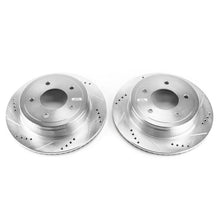 Cargar imagen en el visor de la galería, Power Stop 04-07 Ford E-150 Rear Evolution Drilled &amp; Slotted Rotors - Pair