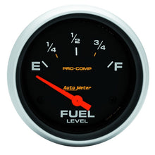 Cargar imagen en el visor de la galería, Autometer Pro-Comp 240E/33F Short Sweep Electronic Fuel Level Gauge