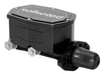 Cargar imagen en el visor de la galería, Wilwood Compact Tandem Master Cylinder - 1.12in Bore - w/Pushrod (Black)