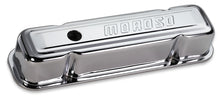 Cargar imagen en el visor de la galería, Moroso Pontiac 301-455 Valve Cover - w/Baffles - Stamped Steel Chrome Plated - Pair