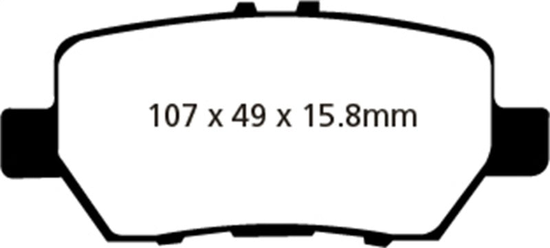 EBC 05-08 Acura RL 3.5 Redstuff Rear Brake Pads