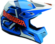 Cargar imagen en el visor de la galería, Answer AR1 Vendetta Helmet Blue/White/Orange Youth - Small